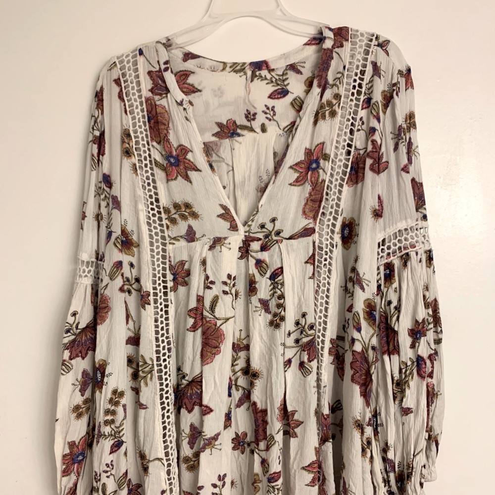 Free People floral tunic